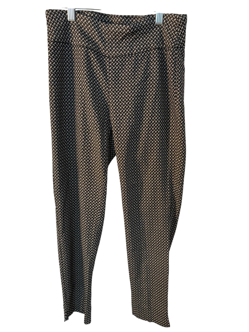 Zac & Rachel Black and Cream Geometric Men's Dress Pants
